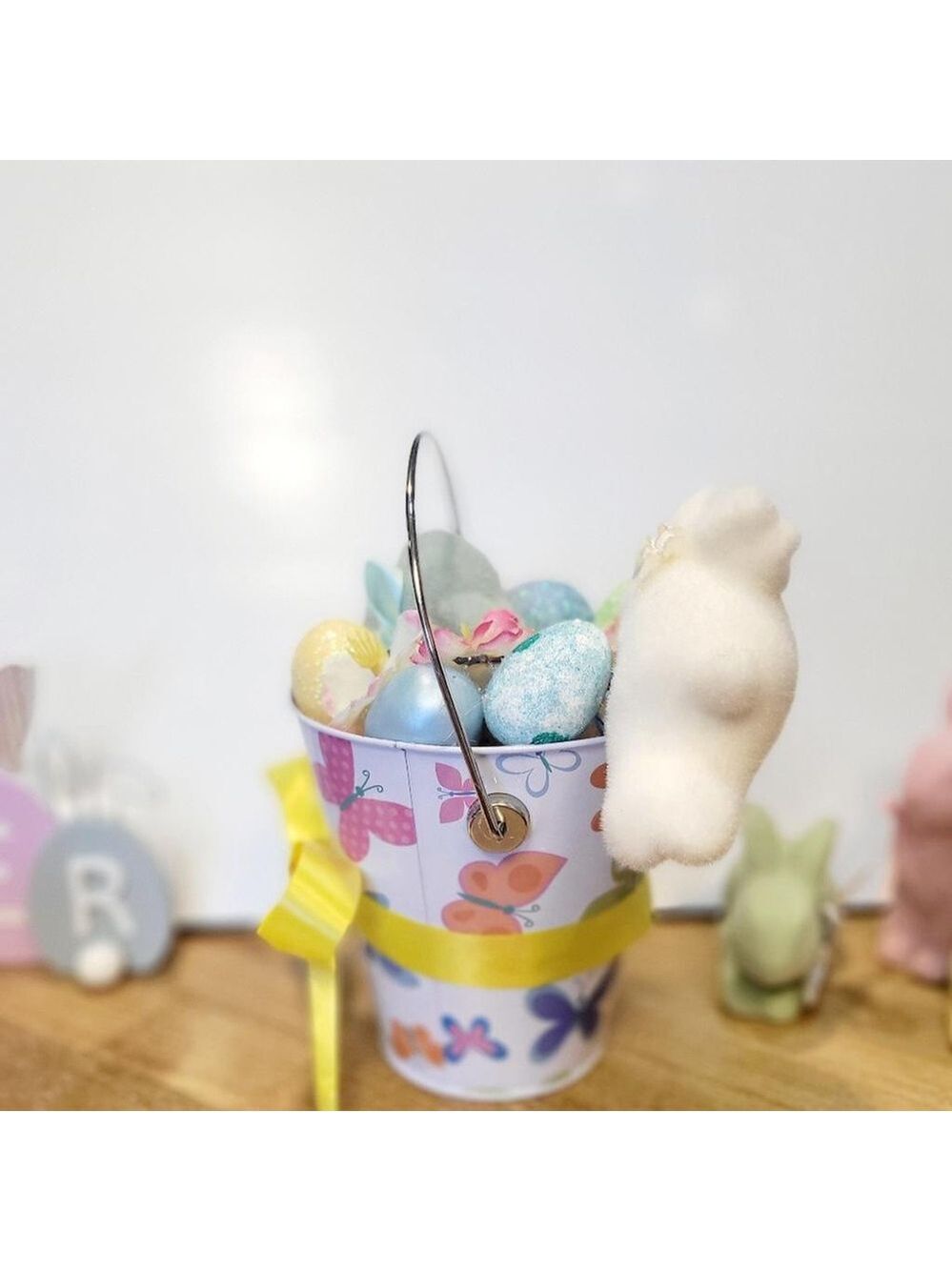 Colorful Easter Bucket Home Decor Table - Picture 3 of 5